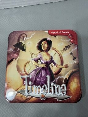 Timeline Historical Events Card Game Purple Tin Edition Educational Smart Games